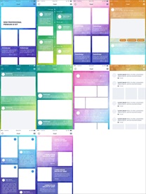 UI界面手机网页分层文件