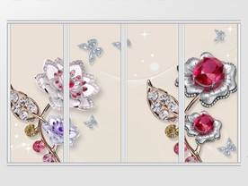 蝶恋花珠宝钻石移门