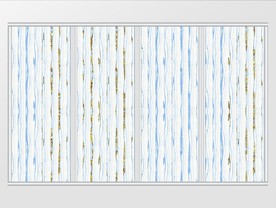 现代简约清新金箔线条移门