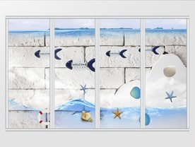 地中海清新儿童房移门