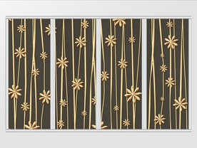 金属材质花朵移门