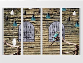 木质复古风移门