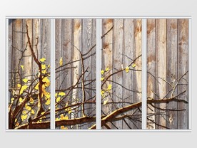 新中式立体树枝移门