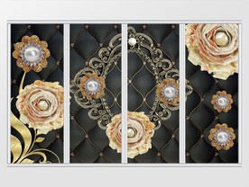 3d高端大气珍珠移门