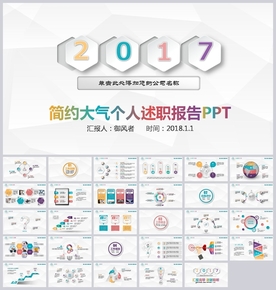 大气工作总结转正述职报告PPT