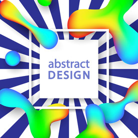 炫彩商业综合体海报几何图形