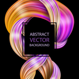 炫彩质感商业综合体海报背景板