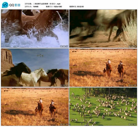 二胡曲 赛马LED舞台背景视频