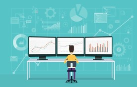 互联网大数据智能科技商业插画