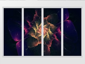 炫酷花朵光效移门