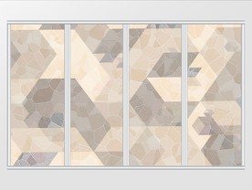 现代几何图案纹理移门