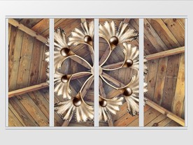 现代风树木纹理珠宝移门