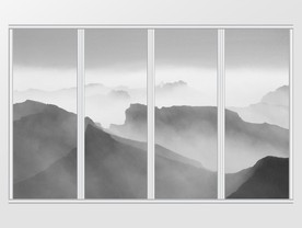 新中式水墨风格风景移门