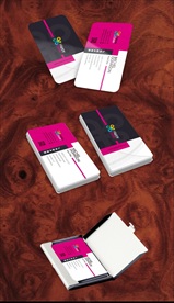 高档清新花纹名片