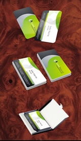 高档清新花纹名片