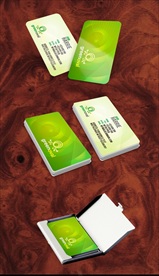 高档清新花纹名片