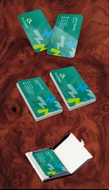 高档清新花纹名片