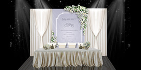 灰色婚礼签到区