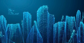 未来智能科技线条城市矢量素材