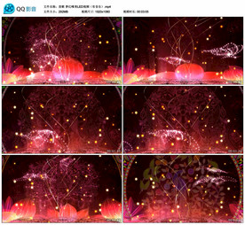 苗族 歌舞 舞台大屏背景视频