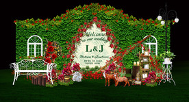 田园风婚礼迎宾区