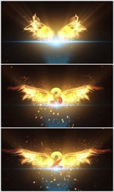 金色翅膀倒计时婚宴婚庆LED