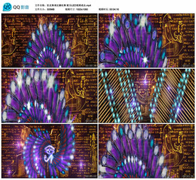 调皮藤杖舞 舞台背景视频成品