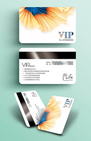 唯美简约会员卡