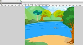 鱼在水里游动动画10秒