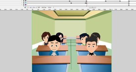 关于课堂玩手机的动画1分钟