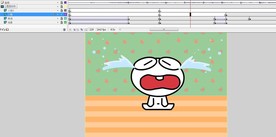 卡通人物饿了吃东西15秒