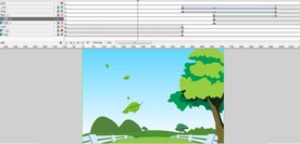 落叶动画和卷轴动画8秒