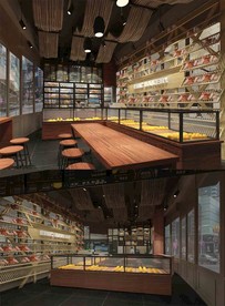 蛋糕店SU模型设计