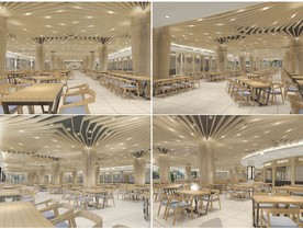 大学食堂设计SU模型