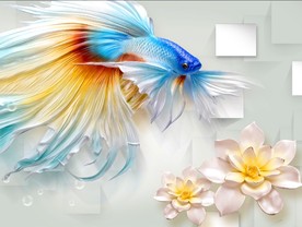 飞鱼电视背景墙