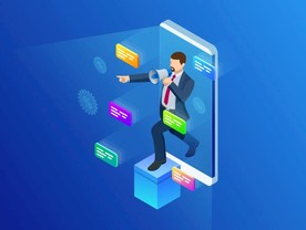 矢量手机APP数字营销在线推广