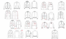 春秋长袖外套款式图