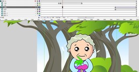 老奶奶摘红萝卜的动画16秒