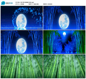 黎乡笠影 舞蹈舞台背景视频成品