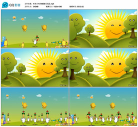 时尚小鸡 舞台大屏背景视频成品