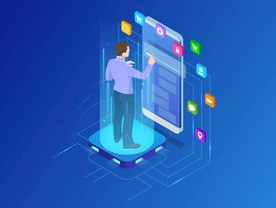 手机APP软件开发程序员插画