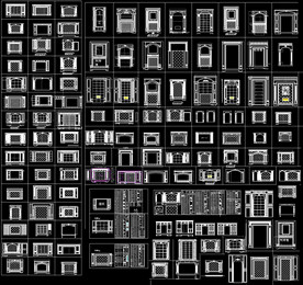 欧式整木护墙CAD图纸