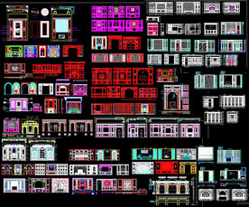 墙板背景墙立面图纸集