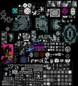 中式拼花CAD图集