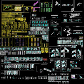 家居整木配件cad合集
