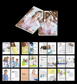 医院画册企业宣传册word模板