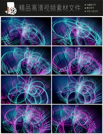 科技科幻视频显示器LED视频