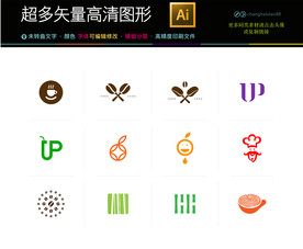 快餐西餐厅美食元素图标