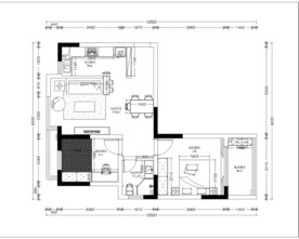 北欧风格室内CAD施工图