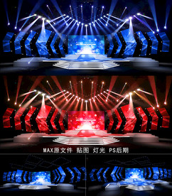 舞台颁奖  舞台3D模型
